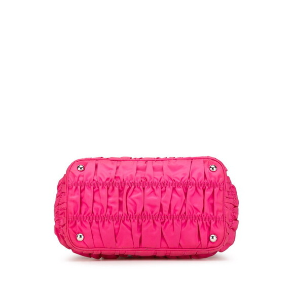 PRADA Pink Leather Shoulder Bag - Picture 3 of 12